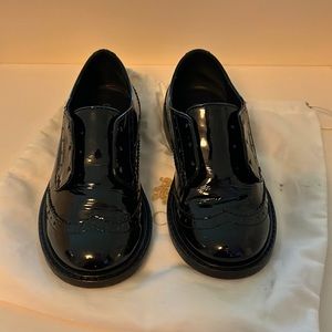 GUCCI kids patent leather shoes
